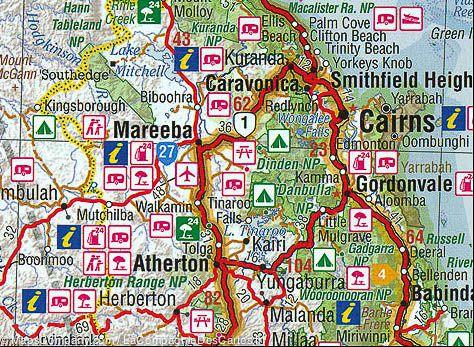 Carte routière - Nord du Queensland | Hema Maps carte routière Hema Maps