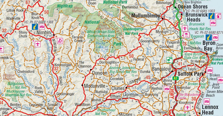 Carte du Queensland Sud-Est (Australie) | Hema Maps carte pliée Hema Maps 