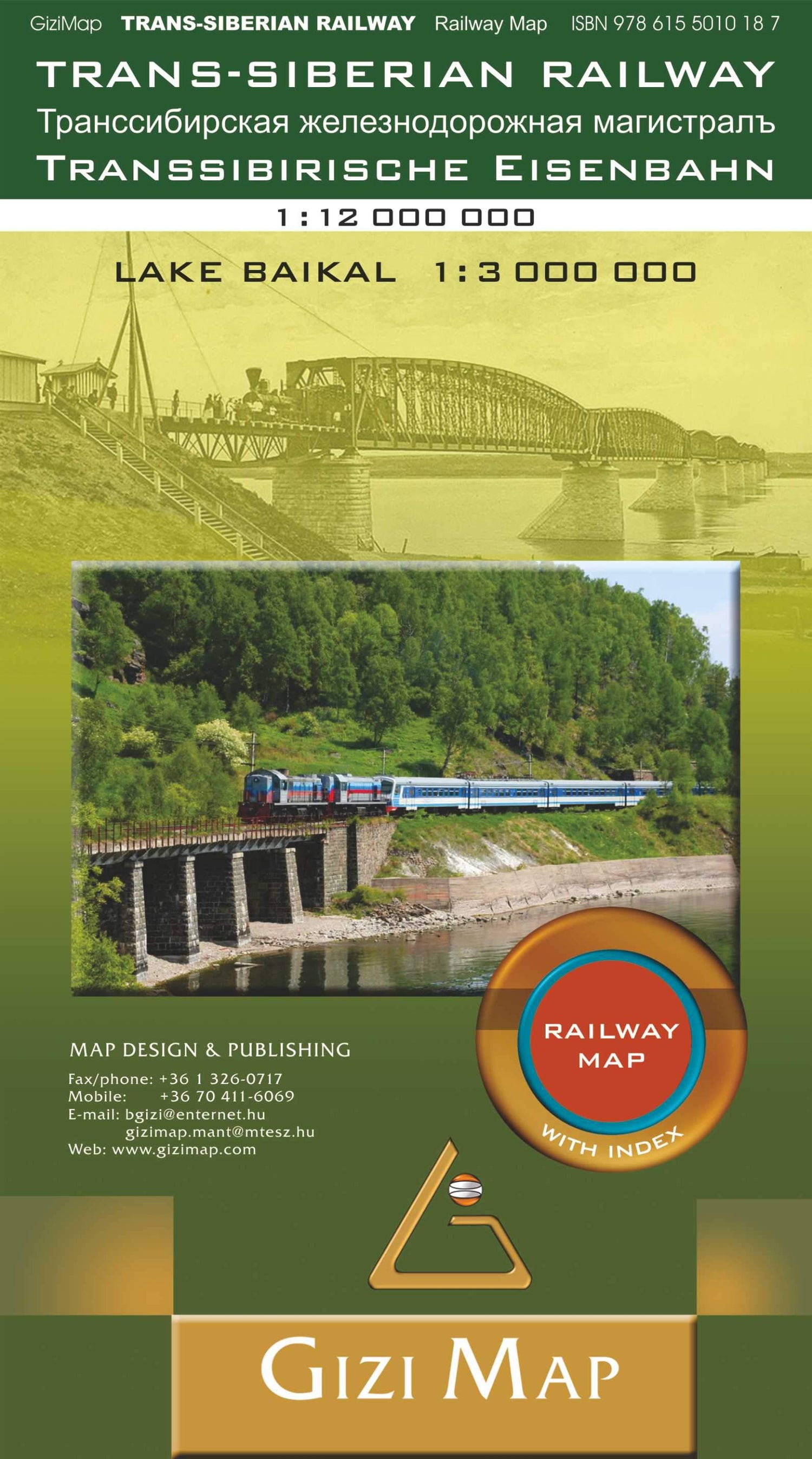 Carte ferrovière - Trans-Siberian Railway | Gizi Map carte routière Gizi Map