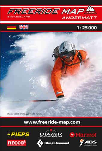 Carte Freeride - Andermatt | Freeride Map carte de randonnée Freeride Map Default Title