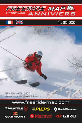 Carte Freeride - Anniviers | Freeride Map carte pliée Freeride Map 