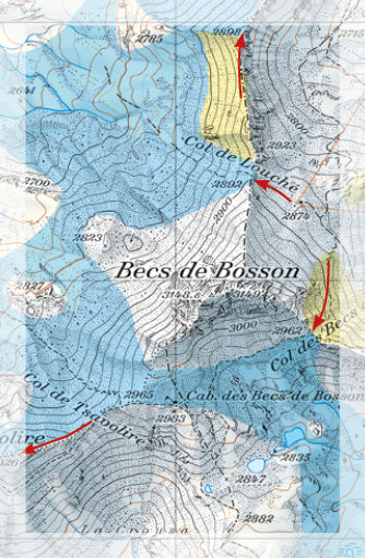 Carte Freeride - Anniviers | Freeride Map carte pliée Freeride Map 