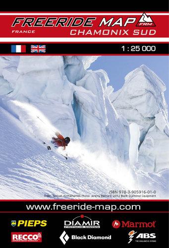 Carte Freeride - Chamonix Sud | Freeride Map carte de randonnée Freeride Map