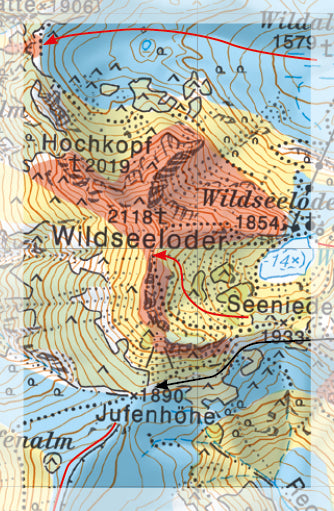 Carte Freeride - Fieberbrunn | Freeride Map carte de randonnée Freeride Map Default Title