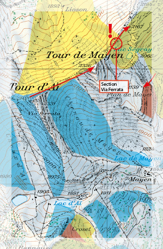 Carte Freeride - Glacier 3000, Alpes Vaudoises | Freeride Map carte de randonnée Freeride Map Default Title