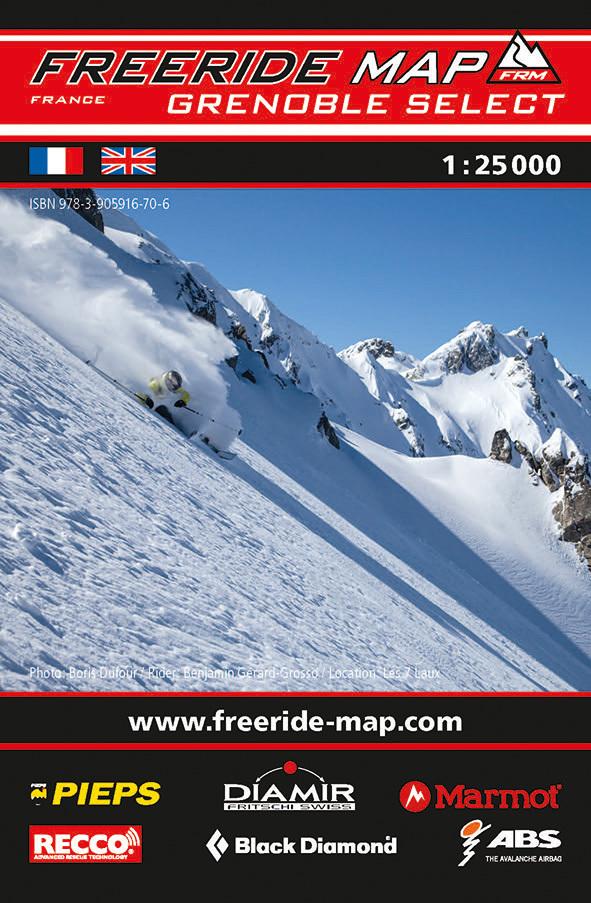 Carte Freeride - Grenoble Select | Freeride Map carte de randonnée Freeride Map