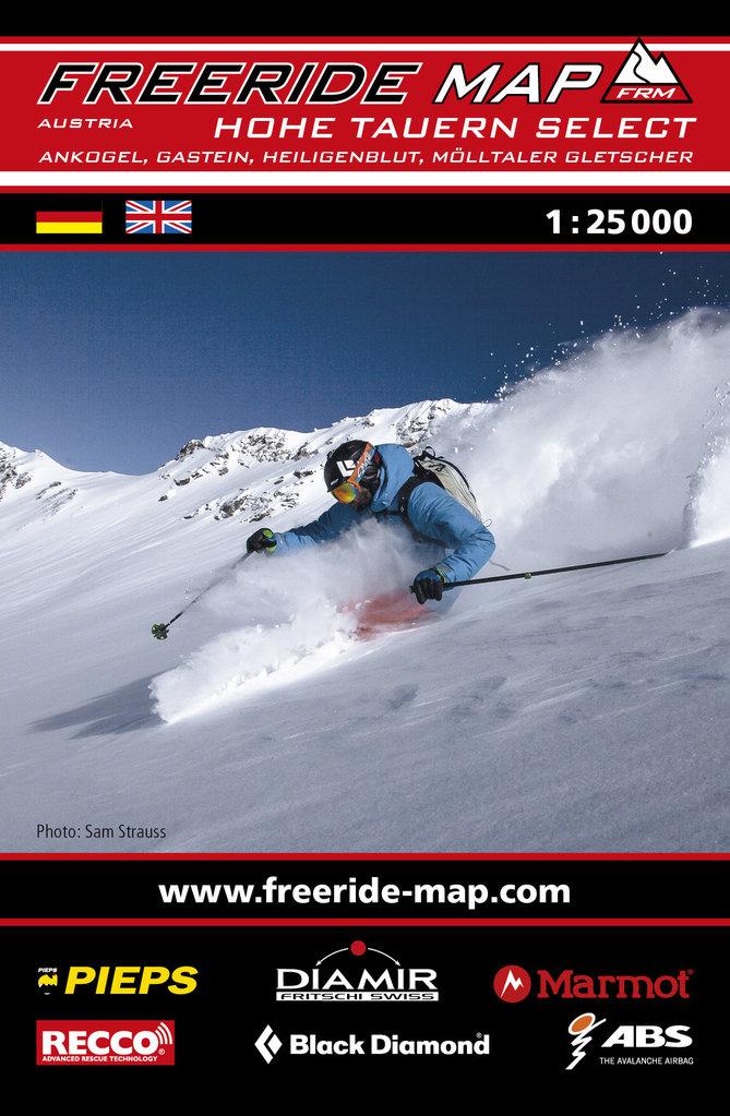 Carte Freeride - Hohe Tauern Select/Ankogel, Gastein, Heiligenblut, Mölltaler | Freeride Map carte pliée Freeride Map 