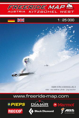 Carte Freeride - Kitzbühel Ouest | Freeride Map carte pliée Freeride Map 