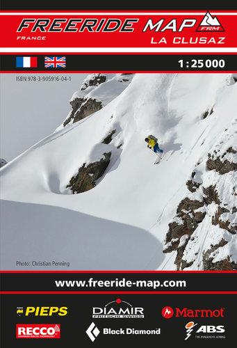 Carte Freeride - La Clusaz | Freeride Map carte de randonnée Freeride Map