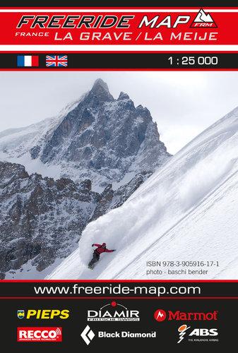 Carte Freeride - La Grave, La Meije | Freeride Map carte de randonnée Freeride Map