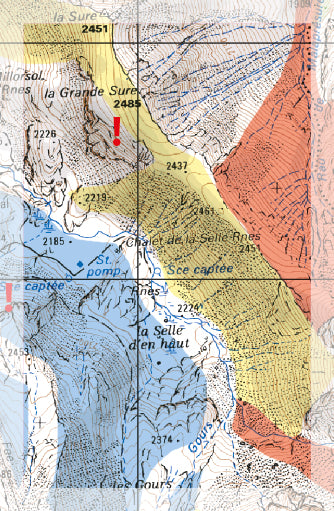 Carte Freeride - Les Deux Alpes | Freeride Map carte de randonnée Freeride Map Default Title