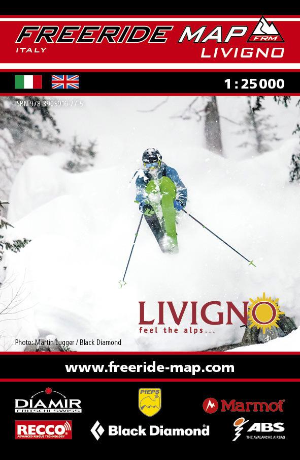 Carte Freeride - Livigno | Freeride Map carte de randonnée Freeride Map