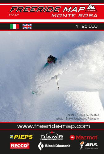Carte Freeride - Monte Rosa | Freeride Map carte pliée Freeride Map 