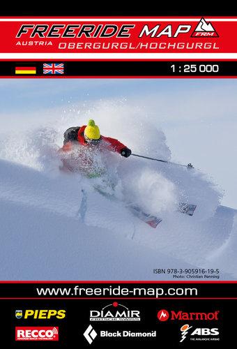 Carte Freeride - Obergurgl, Hochgurgl | Freeride Map carte pliée Freeride Map 