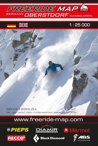 Carte Freeride - Oberstdorf, Kleinwalsertal | Freeride Map carte pliée Freeride Map 