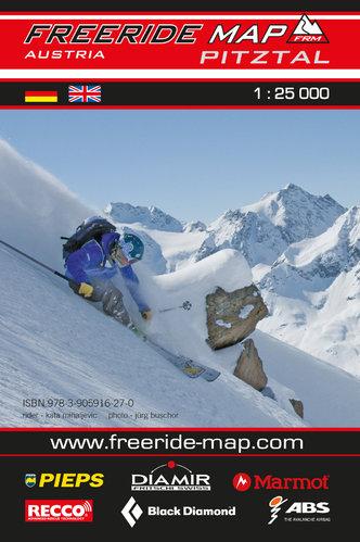Carte Freeride - Pitztal | Freeride Map carte de randonnée Freeride Map