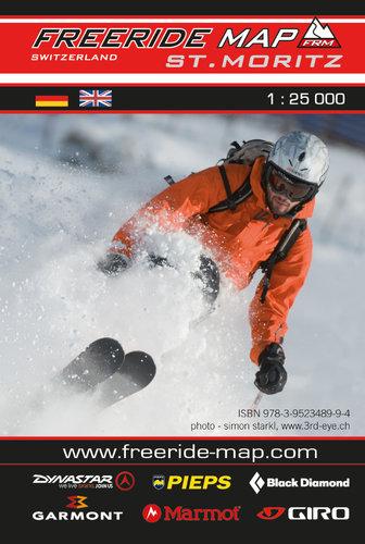 Carte Freeride - Saint Moritz | Freeride Map carte pliée Freeride Map 