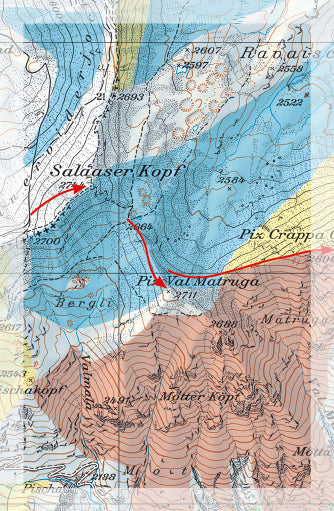 Carte Freeride - Samnaun, Ischgl | Freeride Map carte pliée Freeride Map 
