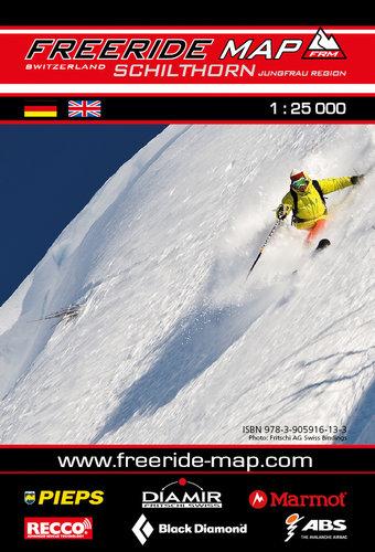 Carte Freeride - Schilthorn, Jungfrau Region | Freeride Map carte pliée Freeride Map 