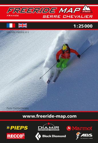 Carte Freeride - Serre Chevalier | Freeride Map carte de randonnée Freeride Map