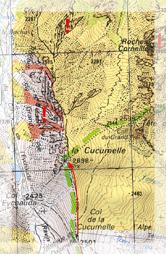 Carte Freeride - Serre Chevalier | Freeride Map carte de randonnée Freeride Map Default Title