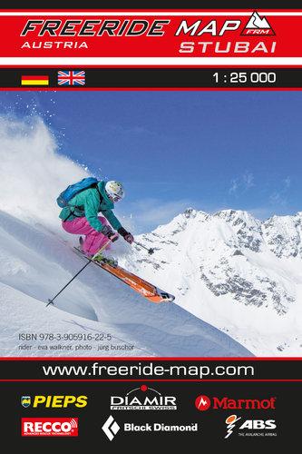Carte Freeride - Stubai | Freeride Map carte de randonnée Freeride Map