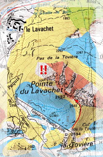 Carte Freeride - Tignes, Val d'Isère | Freeride Map carte pliée Freeride Map 