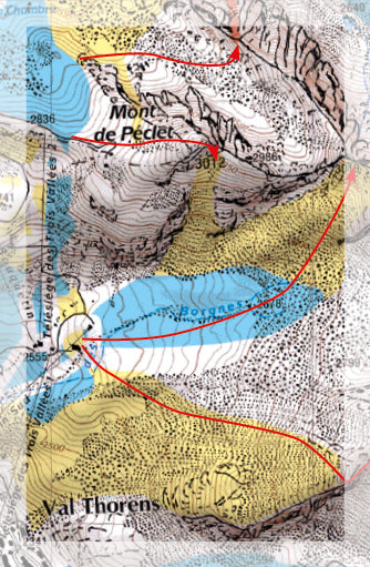 Carte Freeride - Trois Vallées, Val Thorens | Freeride Map carte pliée Freeride Map 