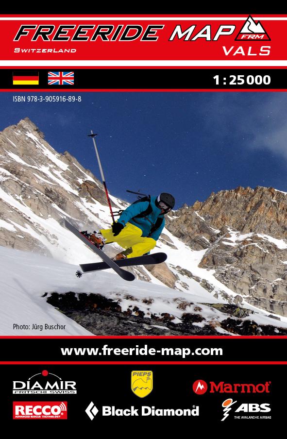Carte Freeride - Vals | Freeride Map carte pliée Freeride Map 