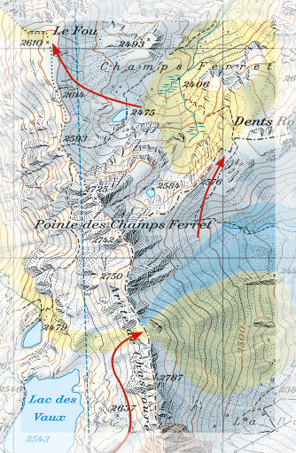 Carte Freeride - Verbier | Freeride Map carte pliée Freeride Map 