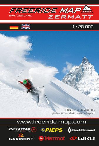Carte Freeride - Zermatt | Freeride Map carte de randonnée Freeride Map