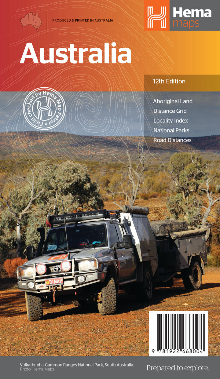 Carte générale - Australie | Hema Maps carte pliée Hema Maps 