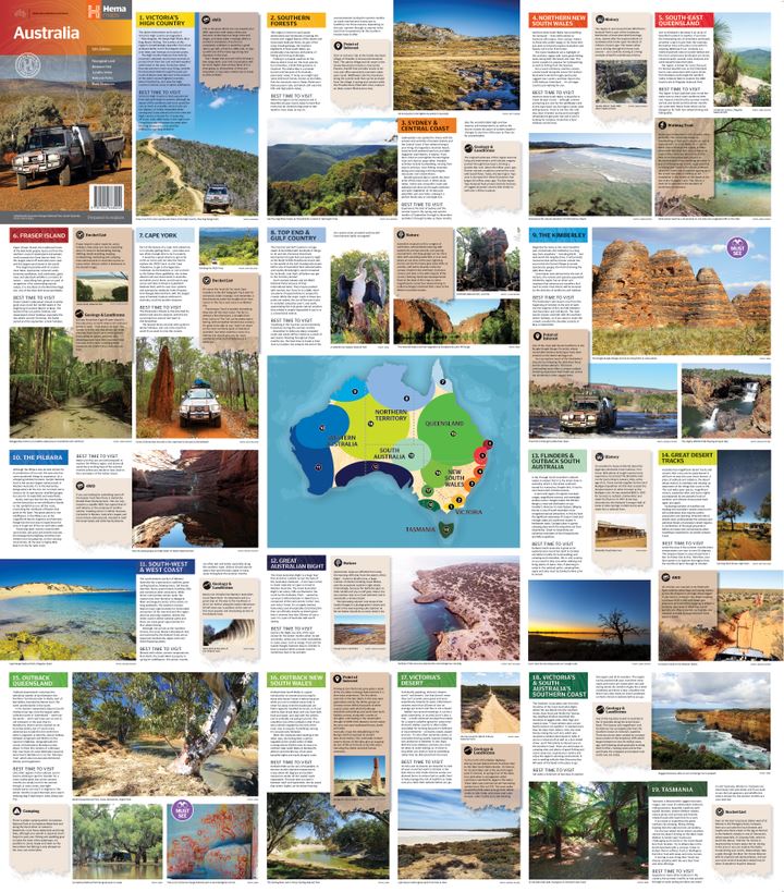 Carte générale - Australie | Hema Maps carte routière Hema Maps