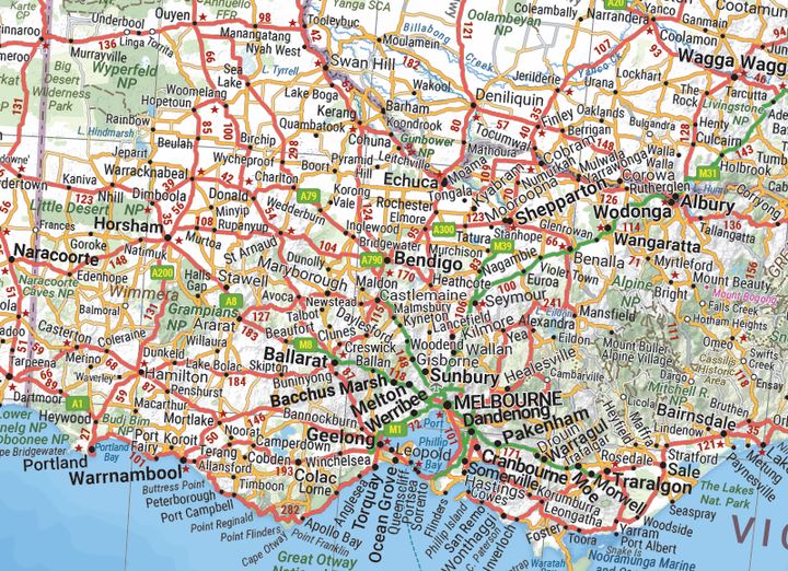 Carte générale - Australie | Hema Maps carte pliée Hema Maps 