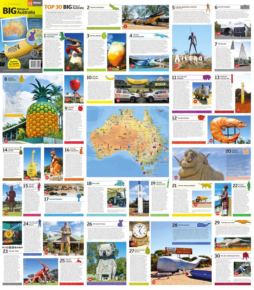 Carte générale - Big things of Australia | Hema Maps carte routière Hema Maps