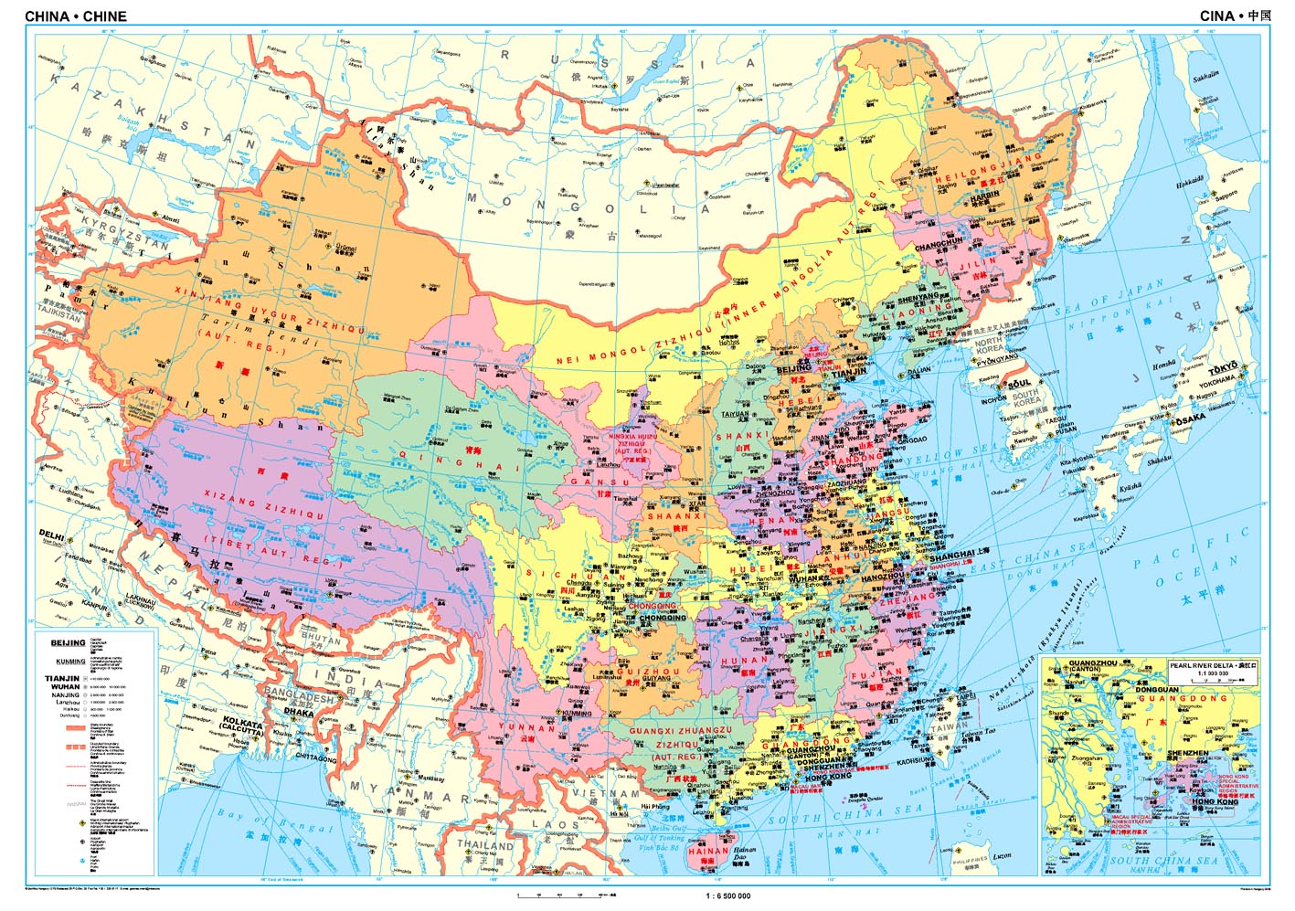 Carte générale - Chine | Gizi Map carte routière Gizi Map Default Title