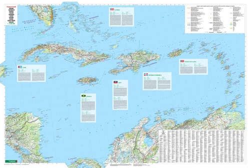 Carte générale - Croisières dans les Caraïbes | Freytag & Berndt carte routière Freytag & Berndt