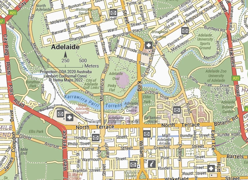Carte générale de l'Australie (handy) | Hema Maps carte routière Hema Maps