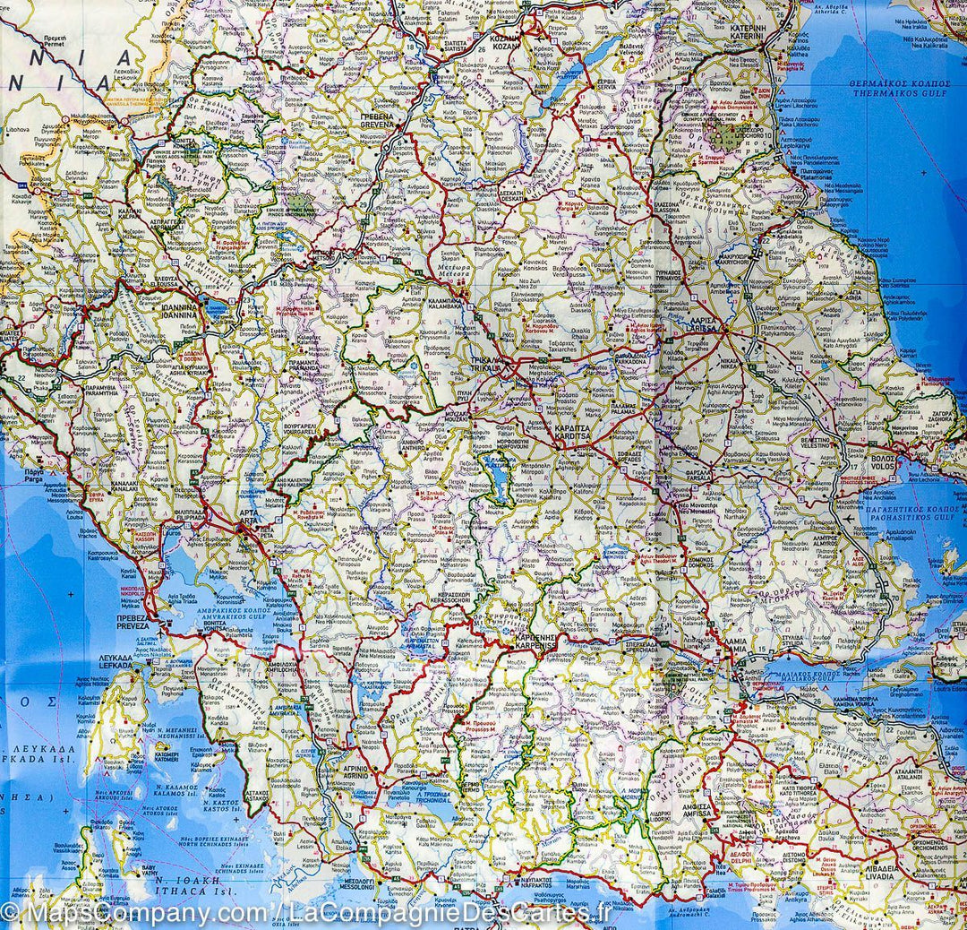Carte générale - Grèce | Terrain Cartography carte pliée Terrain Cartography 