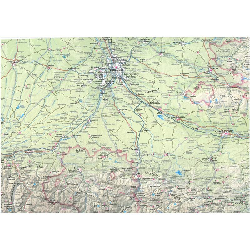 Carte générale touristique - Pyrénées | Rando Editions carte pliée Rando Editions 