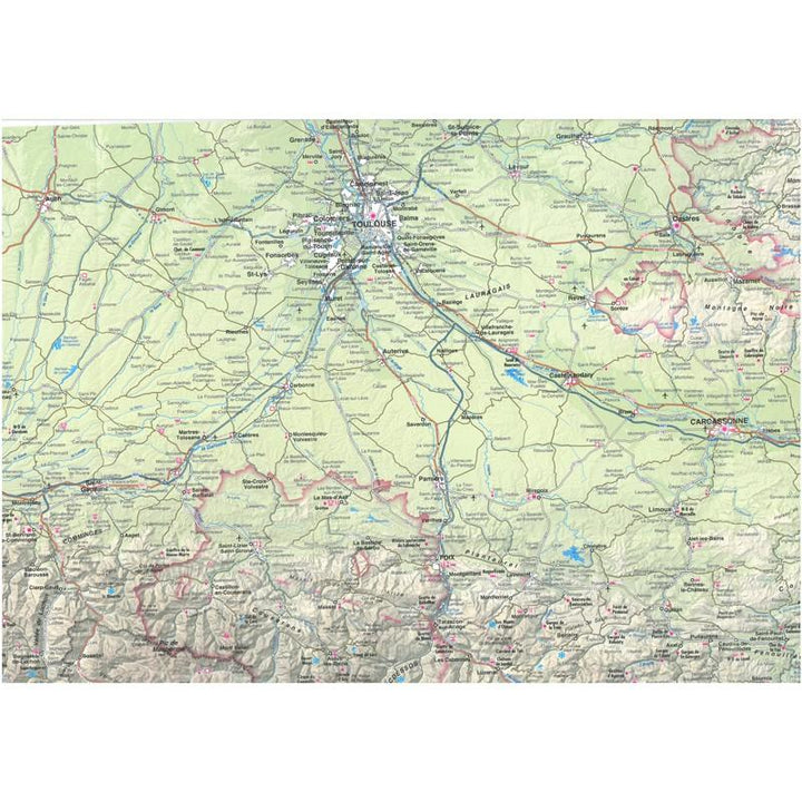 Carte générale touristique - Pyrénées | Rando Editions carte pliée Rando Editions 