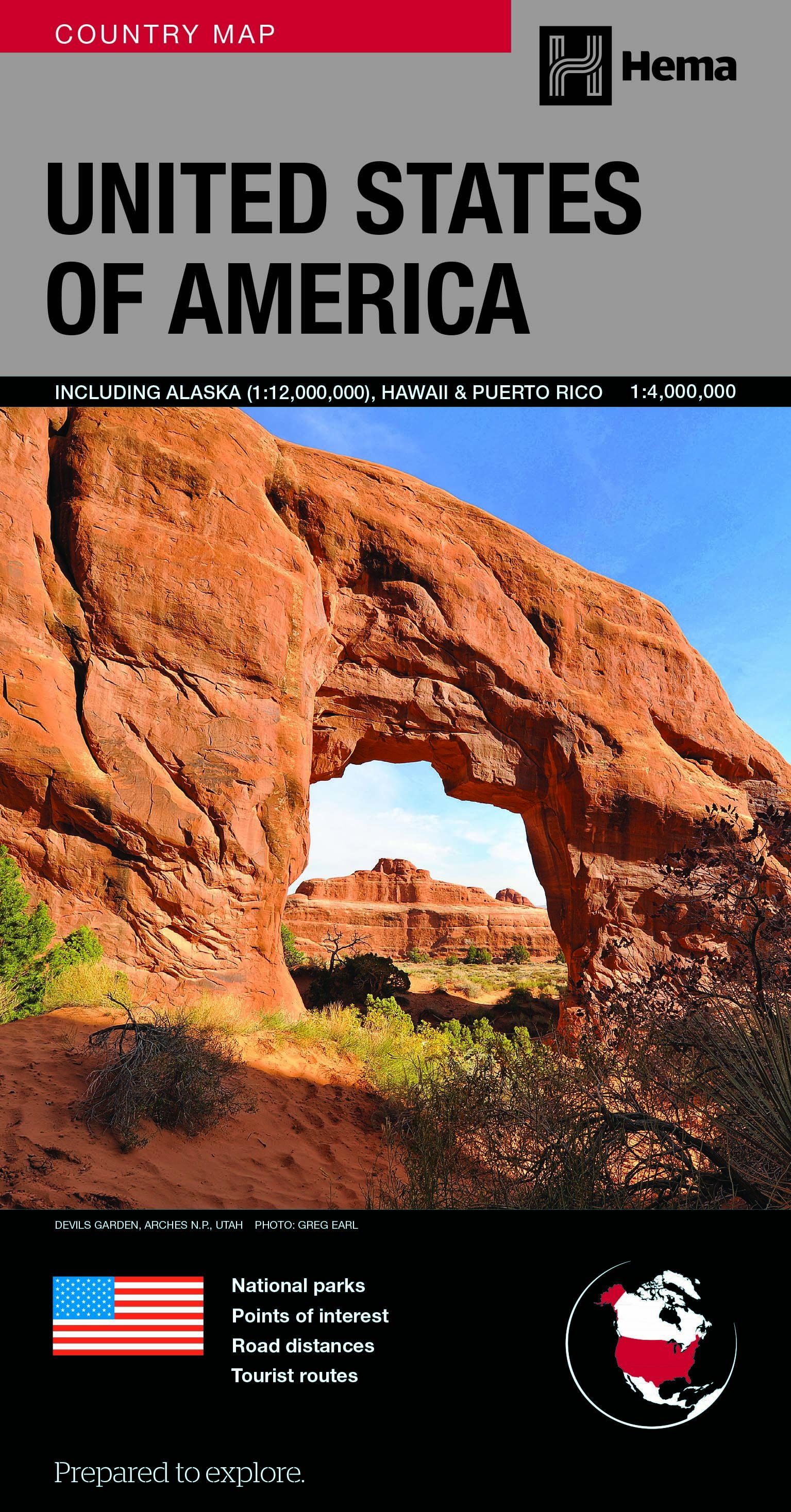 Carte générale - USA | Hema Maps carte routière Hema Maps