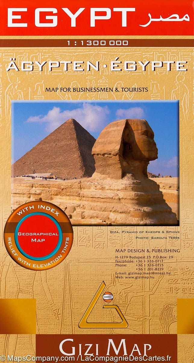 Carte géographique - Egypte | Gizi Map carte pliée Gizi Map 
