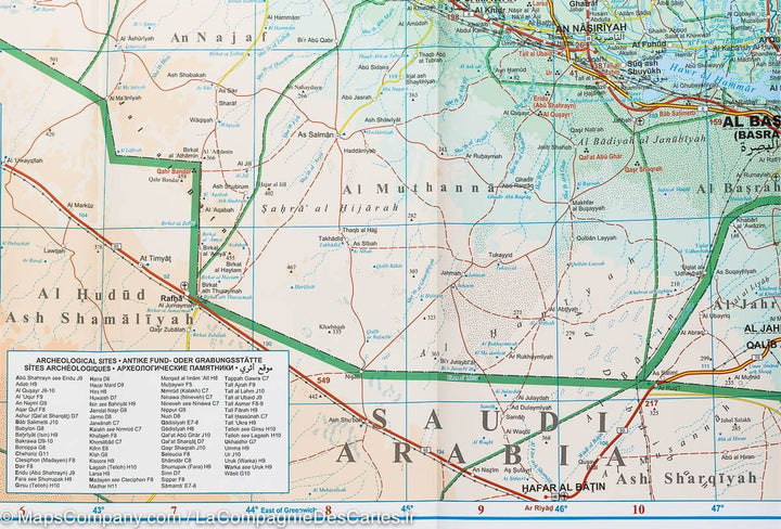 Carte géographique - Irak | Gizi Map carte pliée Gizi Map 