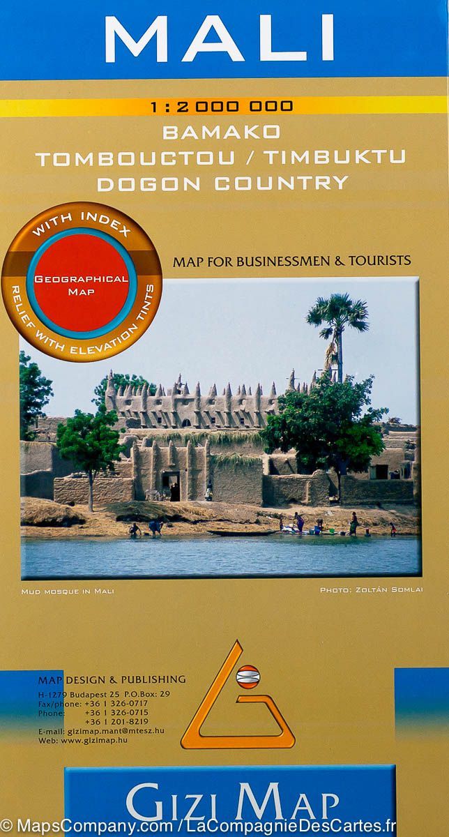 Carte géographique - Mali | Gizi Map carte routière Gizi Map