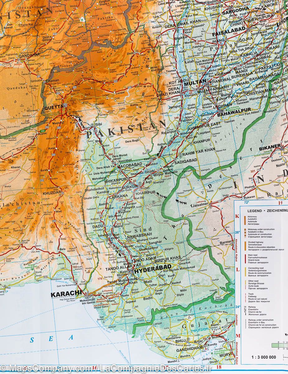 Carte géographique - Route de la Soie | Gizi Map carte pliée Gizi Map 