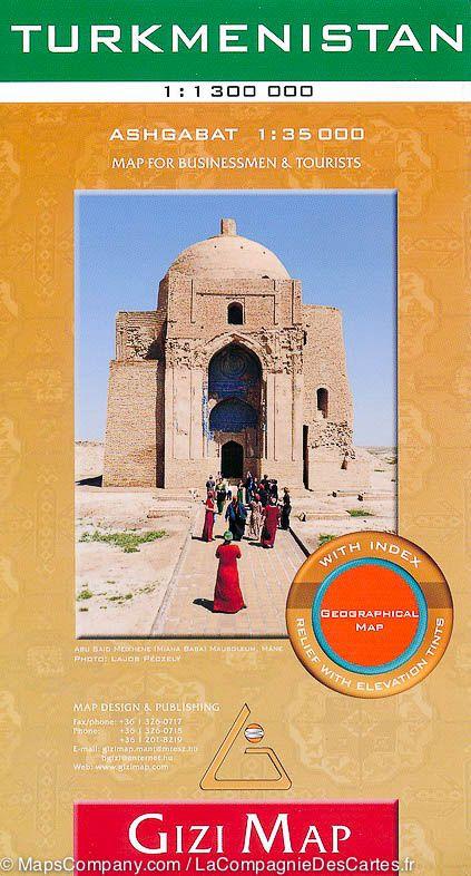 Carte géographique - Turkménistan | Gizi Map carte routière Gizi Map