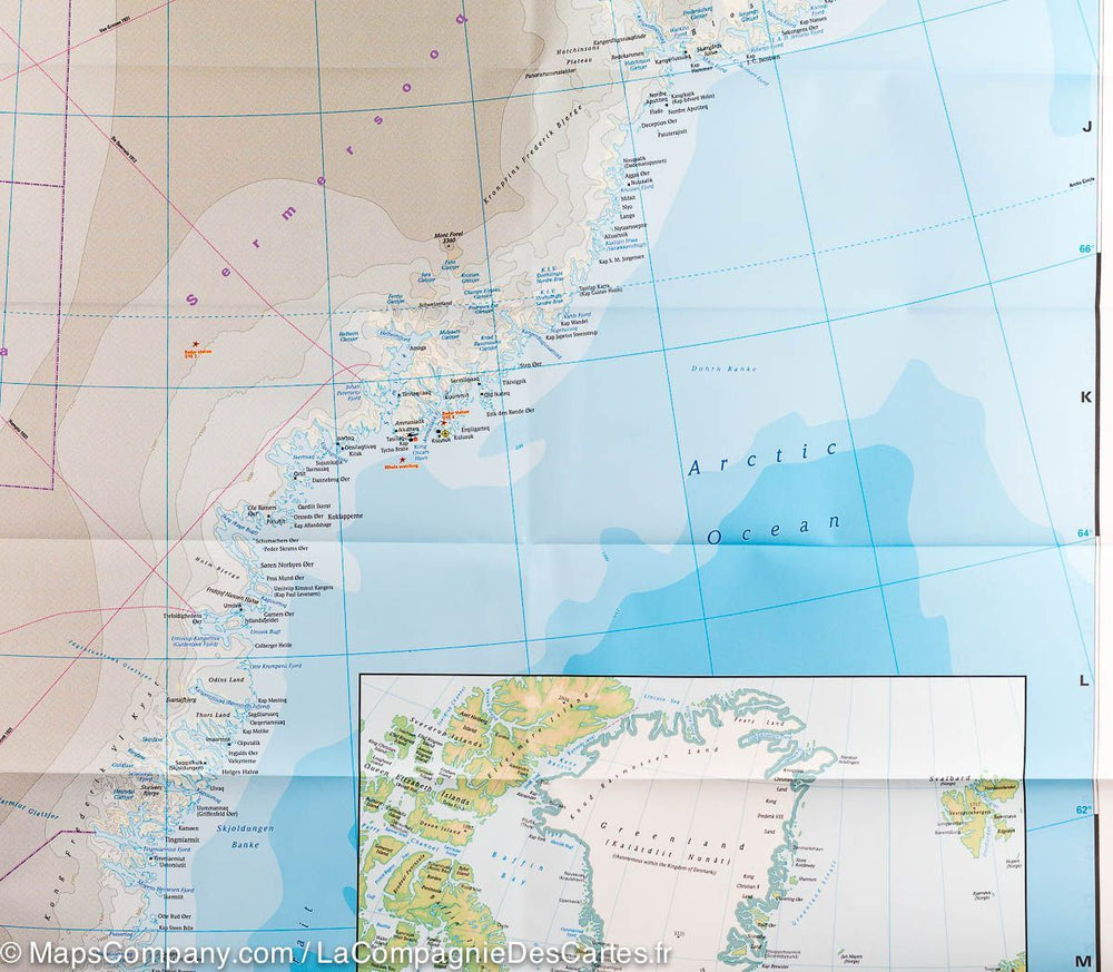 Carte du Groenland | Reise Know How - La Compagnie des Cartes