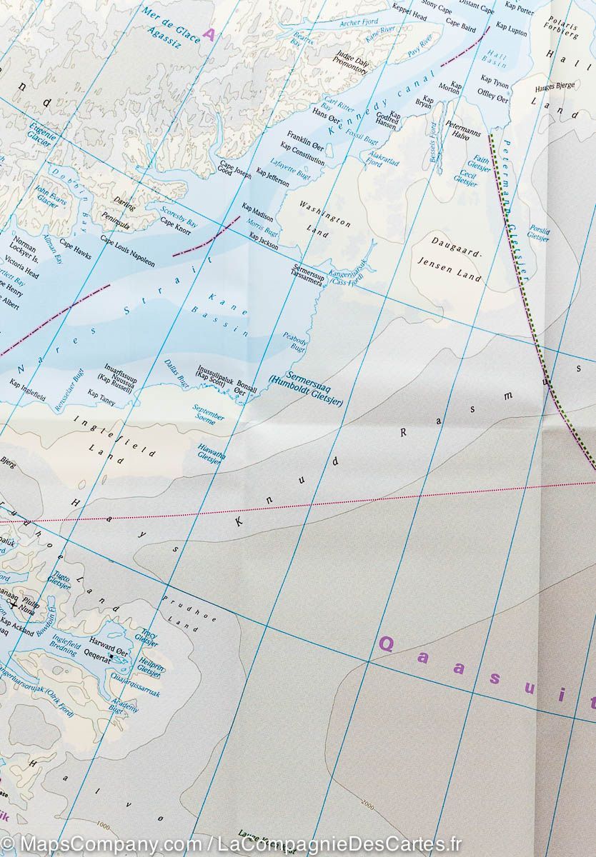 Carte du Groenland | Reise Know How - La Compagnie des Cartes