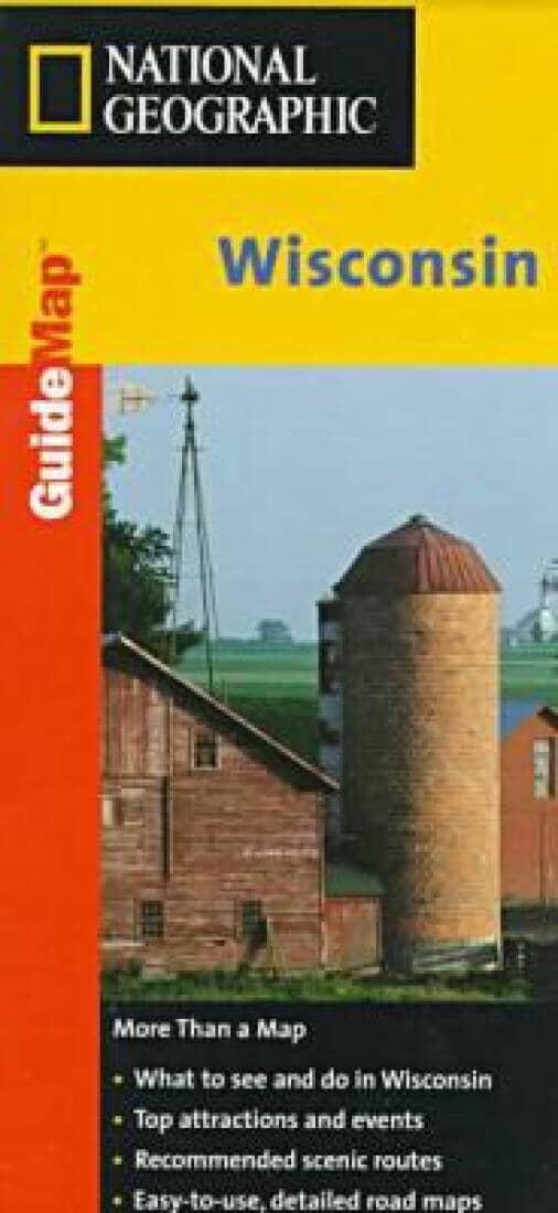 Carte guide du Wisconsin | National Geographic carte routière National Geographic